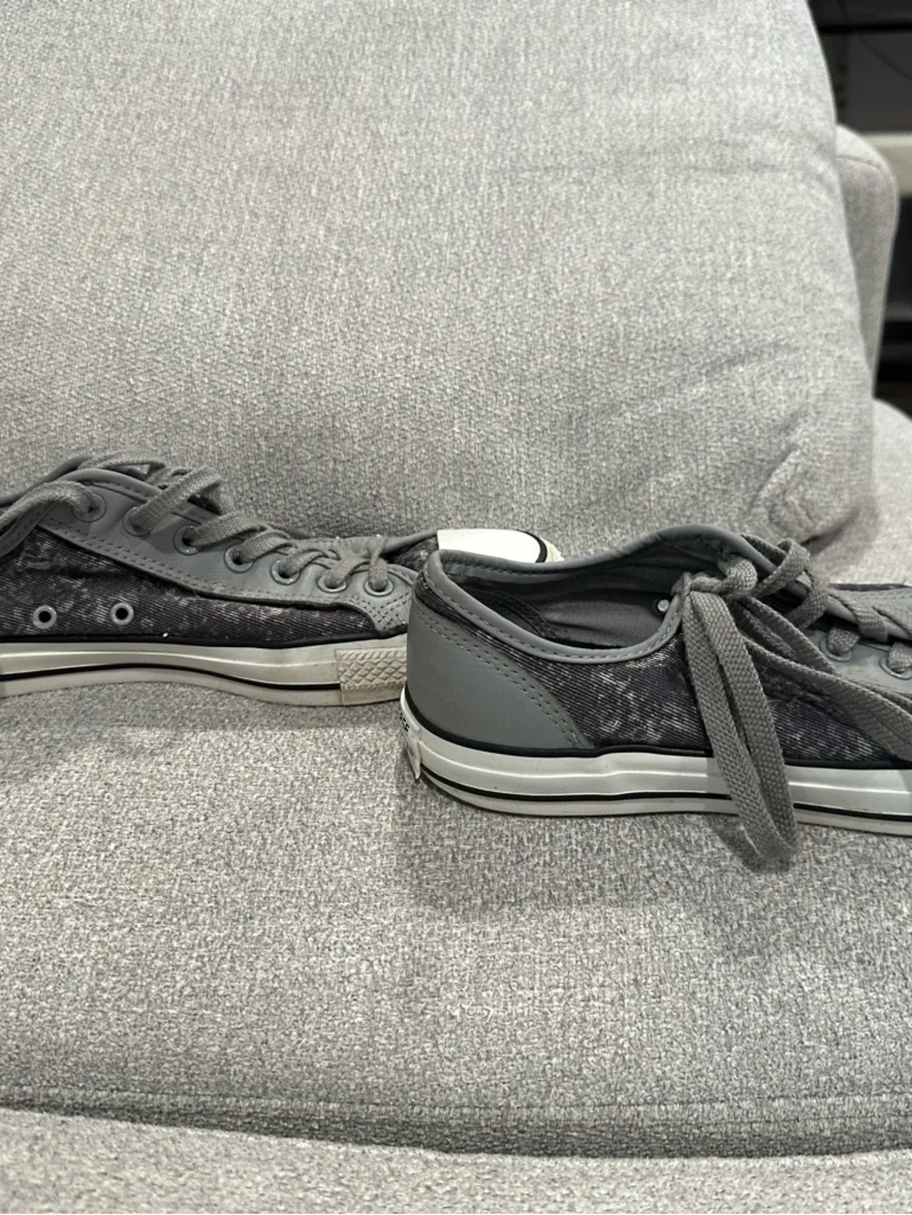 Converse Gray Low-Top Canvas Sneakers - Picture 4 of 7